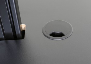 Kabeldoorvoer kunststof, boormaat 60mm, zwart