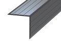 Aluminium hoekprofiel 30 x 30 x 1.5 mm, zwart