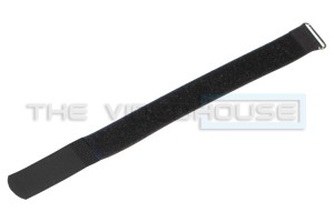 Cable tie, 25mm x 22cm + 6cm haaktip, zwart