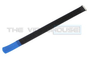 Cable tie, 25mm x 30cm + 6cm haaktip, blauw