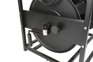 Kabelhaspel 530x450x450mm, stapelbaar, zwart.