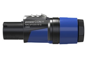 Neutrik Powercon in, kabeldeel, 6-12 mm, blauw