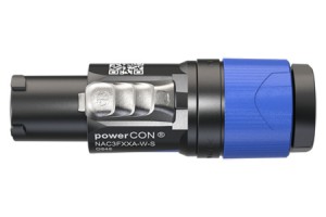 Neutrik Powercon in, kabeldeel, 6-12 mm, blauw