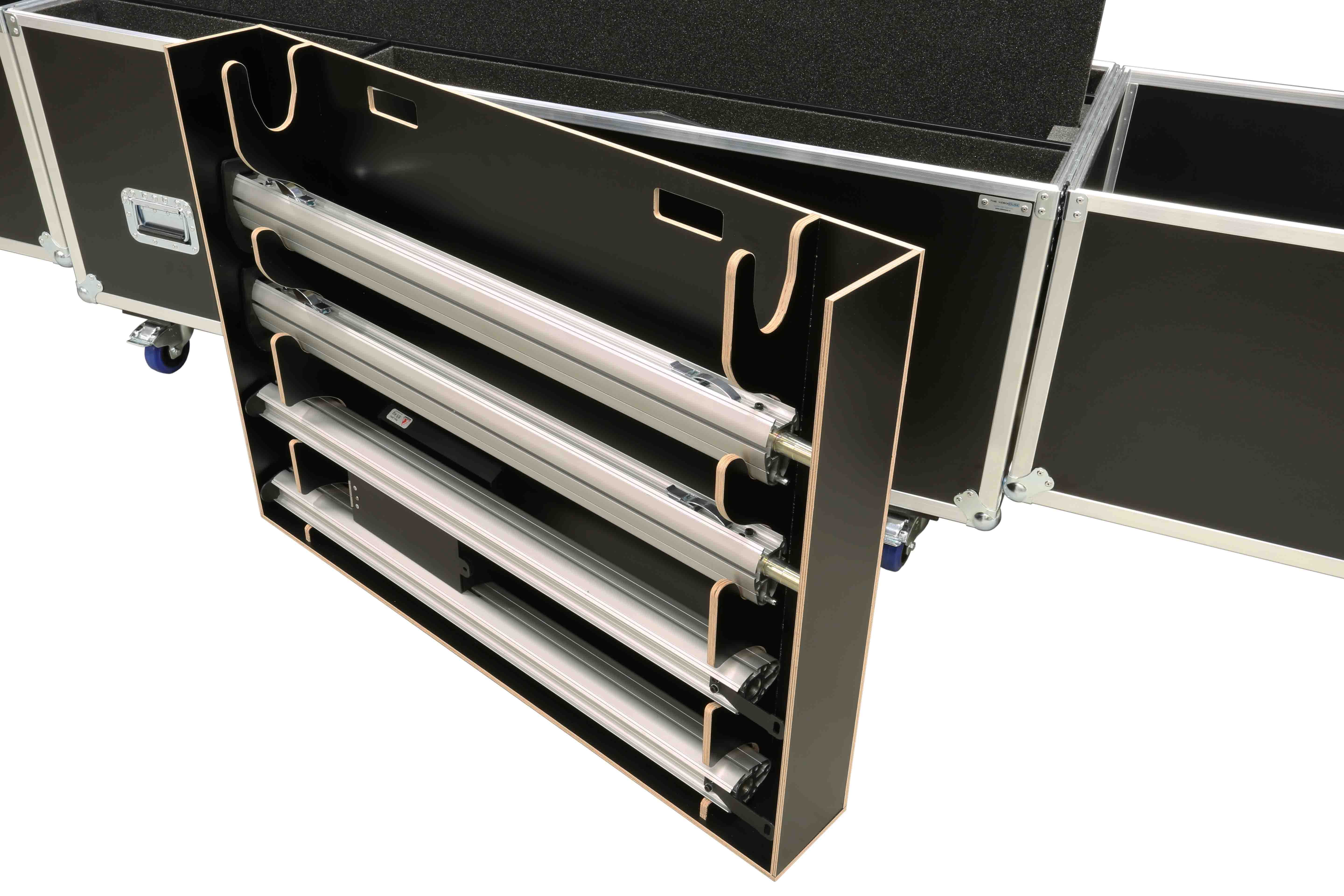 Flightcase voor 2x 75 inch LED TV case